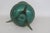 Mid Century Green Enameled Brass Tripod Vase Made in Israel Figural Motif 5002b For Sale - Image 9 of 14