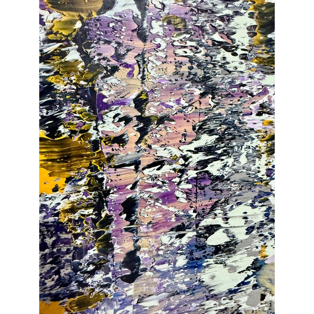 Astor Milan Salcedo, Large Latin American Diptych Abstract Modernist Oil Painting Astor Milan Salcedo For Sale - Image 12 of 18