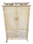 1970's Faux Bamboo Yellow Armoire by Century Furniture For Sale