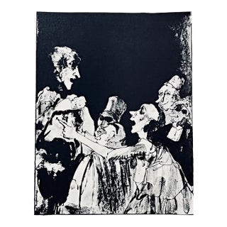 Jean Jansem Original Lithograph Etat De Siege 2 1969 For Sale