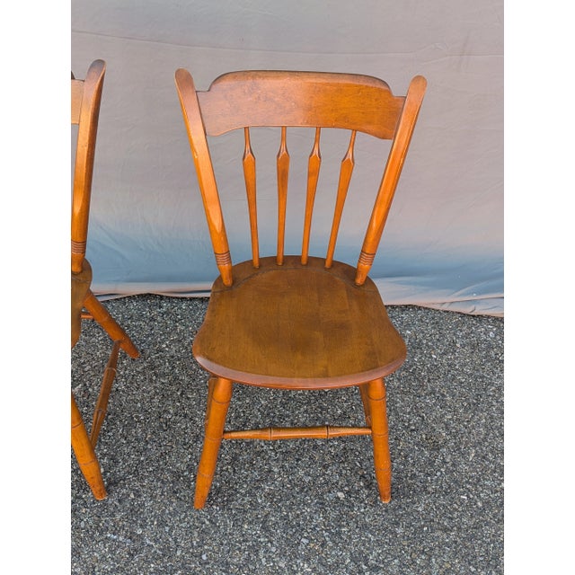 This is a stunning set of two vintage Ethan Allen chairs. Solid and sturdy, with minor cosmetic imperfections consistent...