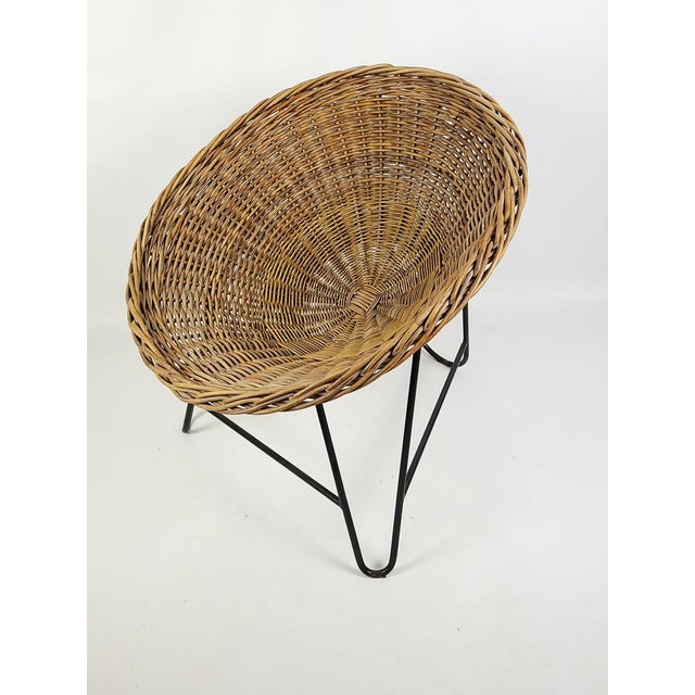 Vintage Wicker Armchair, 1970s For Sale - Image 6 of 12