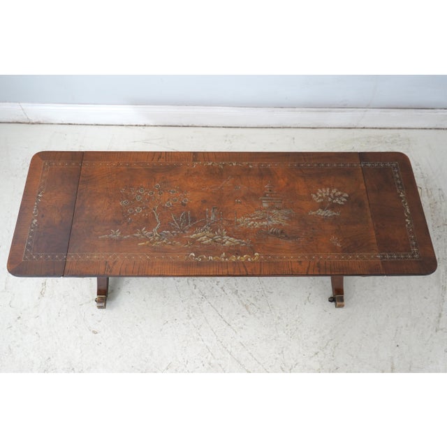 Hekman Furniture Hekman Chinoiserie Decorated Dropleaf Coffee Table For Sale - Image 4 of 17