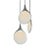 Made by the most skilled Italian craftsmen, the Stillabunt 3-Port Chandelier by Oggetti unites three ceramic pendants,...