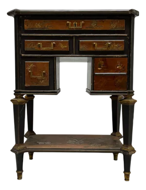 George III Polychrome Chinesca Table
