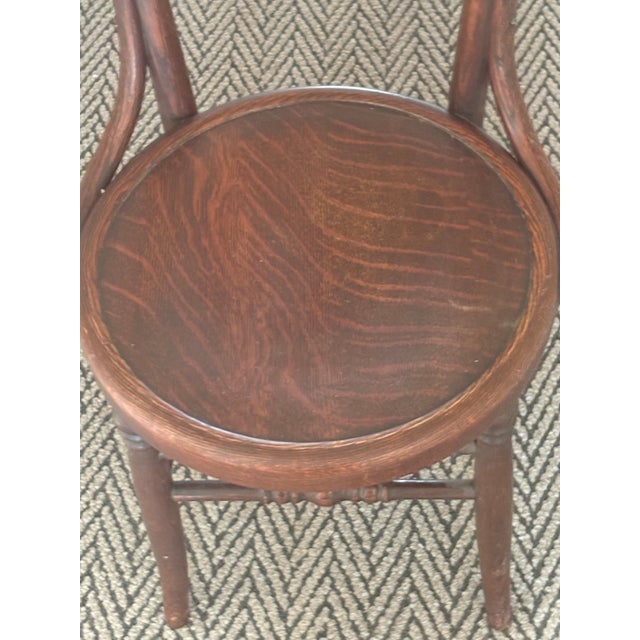 Farmhouse Antique Sheboygan Chair Co. Bentwood Oak Side Chair, Circa 1900–1920 For Sale - Image 3 of 9