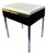Mod Elba Kidney-Shaped Side Table with Foldable Plastic Top and Chromed Metal Legs For Sale