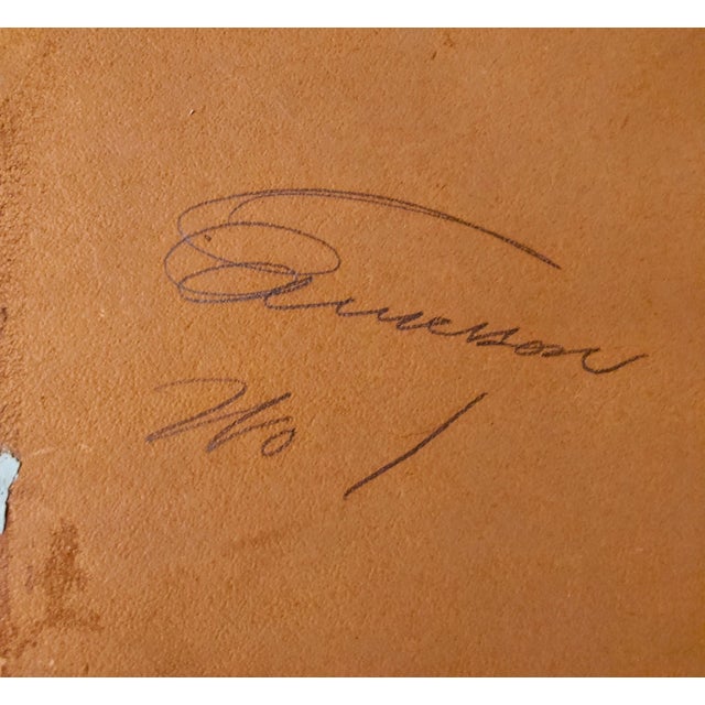 Wood Early 20th Century Signed Tonalist Landscape Oil Painting, Framed For Sale - Image 7 of 7