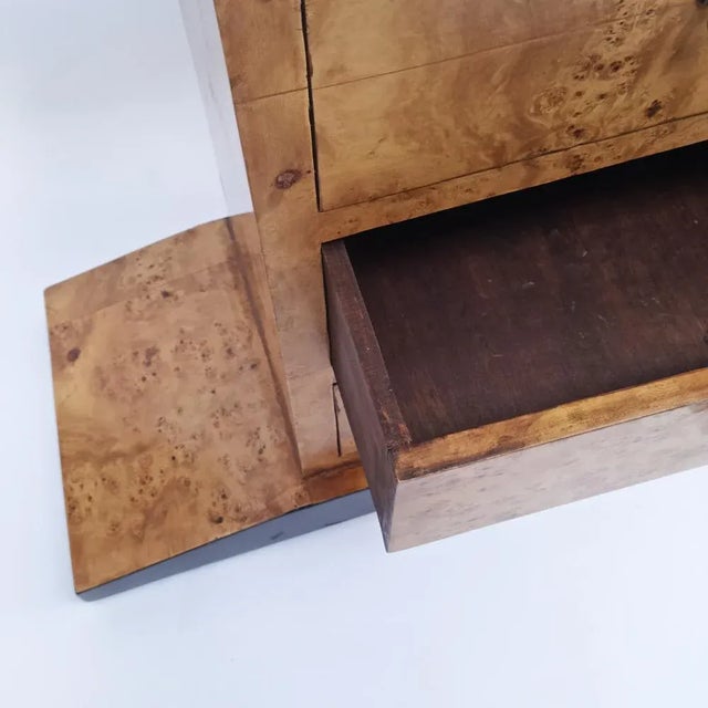 Vintage Console Table in Burl For Sale - Image 5 of 10