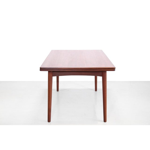 Vintage Extendable Teak Rectangular Dining Table, 1960s For Sale - Image 4 of 6