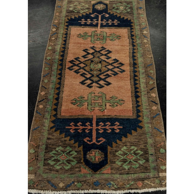 Turkish Mini Rug Oriental Hand Knotted Vintage Rug 1'7" x 3'2" #21216 Explore a curated collection of hallway runners,...
