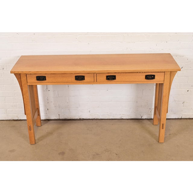 Mission Stickley Mission Oak Arts & Crafts Buffet Server or Console Table For Sale - Image 3 of 13