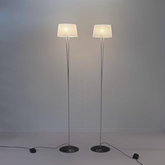 Vitt Terra Floor Lamps in Murano Glass by Valerio Bottin for Foscarini, 1990s, Set of 2 For Sale - Image 4 of 11