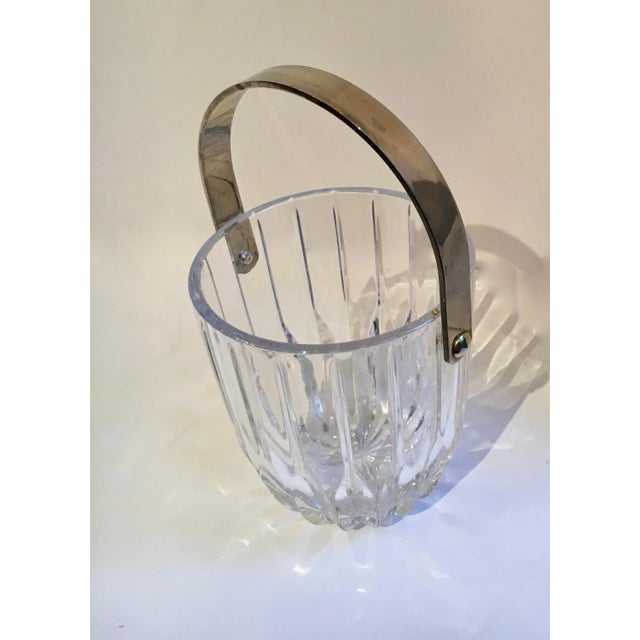 Crystal Ice Bucket With Nickel Handle For Sale In Los Angeles - Image 6 of 8