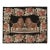 Vintage Bessarabian Kilim, Black With Lion Pictorials and Florals - Rug & Kilim For Sale