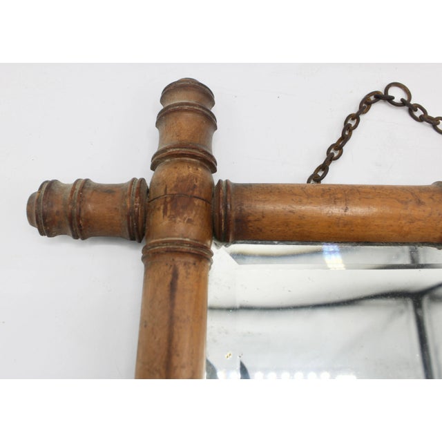 Brown Antique French Mirror For Sale - Image 8 of 10