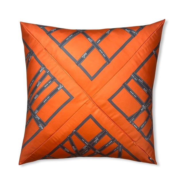 Vintage finds exclusively ours. Our vintage Hermès silk scarf pillows are sustainably sourced, locally made with a history...