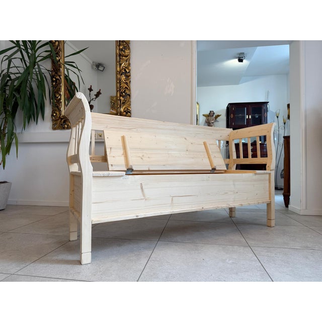 Rustic shoe bench, country-style bench, storage bench. Dimensions: Height x Width x Depth 92 x 168 x 50 cm, Seat height 48...