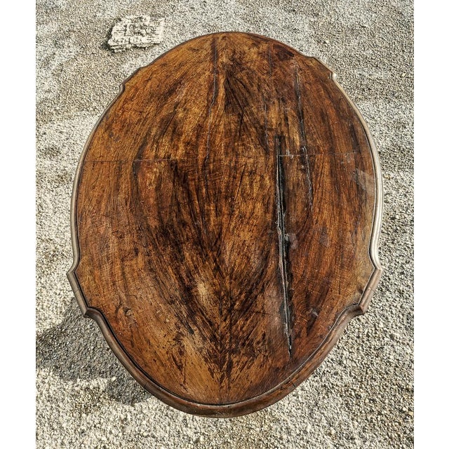 Wavy Top Table with Turned and Sculpted Foot, 1890s For Sale - Image 9 of 18