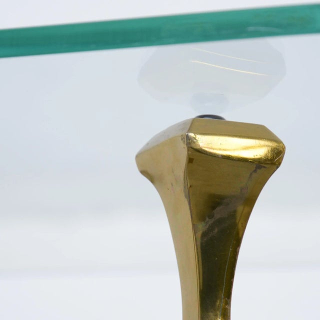 Vintage Bronze Side Table by Willy Daro For Sale - Image 10 of 13