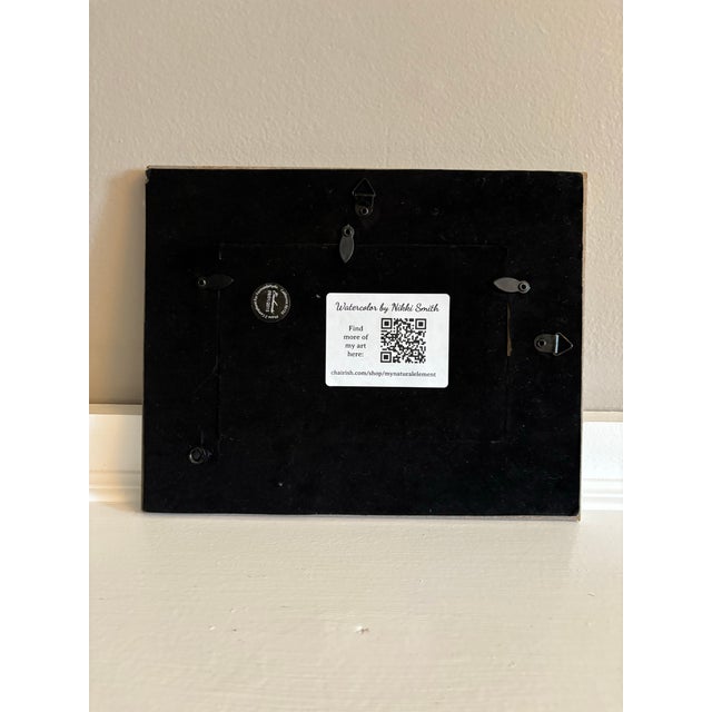 Impressionist Original Watercolor Cloudscape Miniature – Framed and Signed For Sale - Image 3 of 3