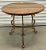 Wood 1940s Wrought Iron French Guéridon Side Table For Sale - Image 7 of 9