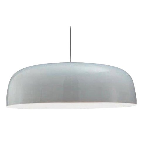 White Canopy 421 Suspension Lamp by Francesco Rota for Oluce For Sale