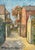 Hildegarde Hamilton (Florida, Virginia 1898-1970) Oil on canvas painting of a Dominican townscape Frame: 17.75" X 14.25"...