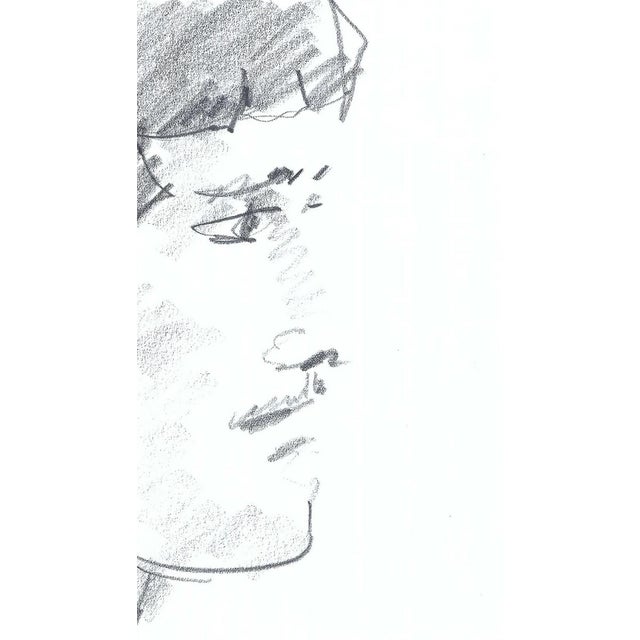 Pair of portraits of men in profile, unsigned. Combined shipping available, please inquire.