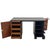Vintage Art Deco Oak Black Desk, 1930s For Sale - Image 4 of 9