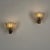 Metal Murano Crystal Sconces with Suspended Gold Leaf Particles by E. Barovier for Erco, 1940s, Set of 2 For Sale - Image 7 of 18