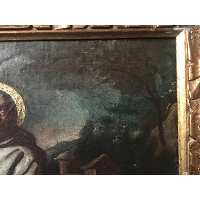 17th Century Saint Bernard of Clairvaux Painting For Sale - Image 9 of 13