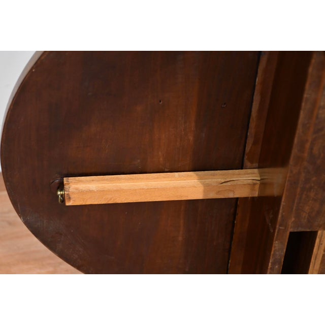 1900s Antique Dutch Marquetry Mahogany Pembroke Drop-Leaf Coffee Table For Sale - Image 16 of 16