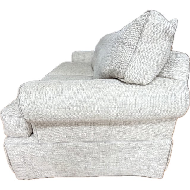 Custom Roll Arm Sofa by Mitchell Gold and Bob Williams Platinum Collection For Sale - Image 10 of 18