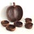 Mid 20th Century Teak Wood Apple Shaped Salad Bowls, 6 Pieces For Sale In Miami - Image 6 of 10