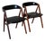 Danish Teak & Black Leather Dining Chairs in Style of Thomas Harlev for Farstrup Møbler Model 205, 1960s For Sale