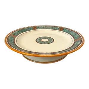 Antique 1880s ~ Powell Bishop & Stonier ~ Ironstone Footed, Serving Plate ~ England