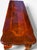 Queen Anne Style Carved Shell Inlaid Banded Mahogany Console Sofa Table with Pad Feet This elegant Queen Anne revival...