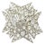 Chanel Silver CC Star Round Crystal Large Brooch For Sale