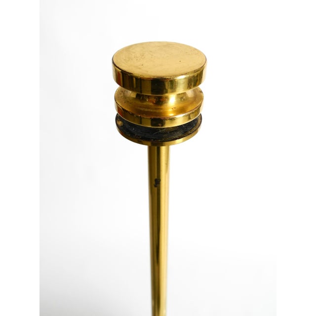 Large Brass Table Lamp with an Illuminated Base by Vereinigte Werkstätten, 1960s For Sale - Image 14 of 18