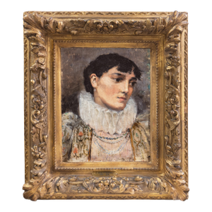 'Young Woman in Costume' by Georges Antoine Rochegrosse, 1881, Société Des Artistes Français