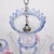 Vintage Baroque Style Pink and Blue Floral Murano Chandelier For Sale In Chicago - Image 6 of 12