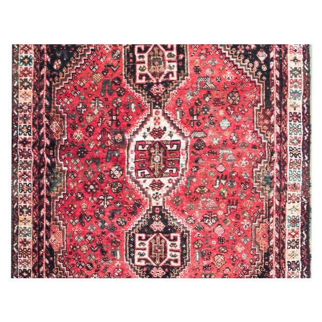 Mid-20th Century Persian Shiraz Rug For Sale In Chicago - Image 6 of 14