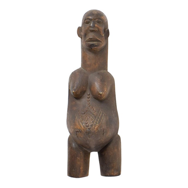 Early 20th Century Makonde Njorowe Pregnant Belly Mask Tanzania For Sale