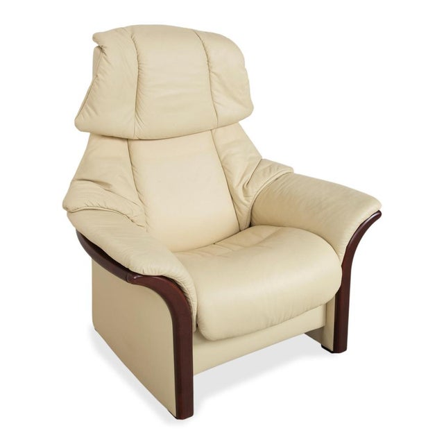 Eldorado Recliner in Cream Leather from Stressless For Sale - Image 4 of 17