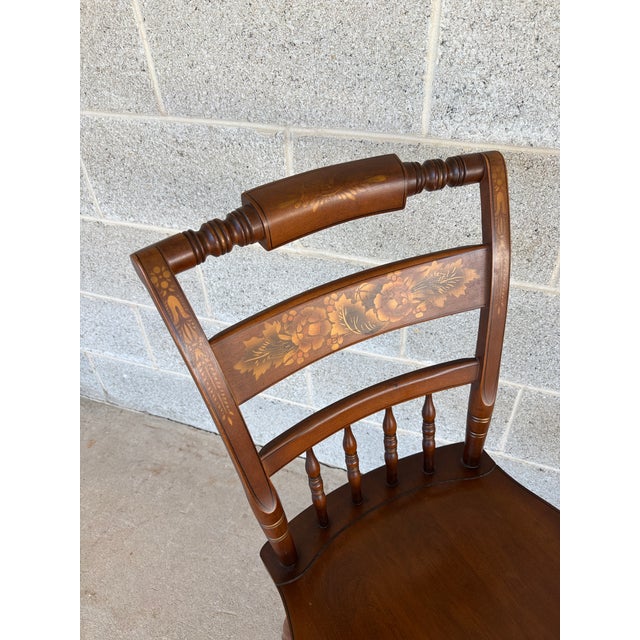 Mid 20th Century (A) Hitchcock Riverton Harvest Maple Inn Chair For Sale - Image 5 of 10