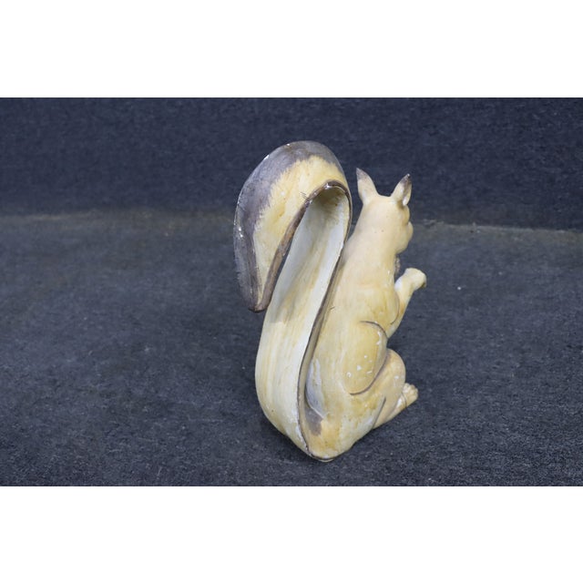 Folk Art Carved Wooden Squirrel Figure For Sale - Image 9 of 14