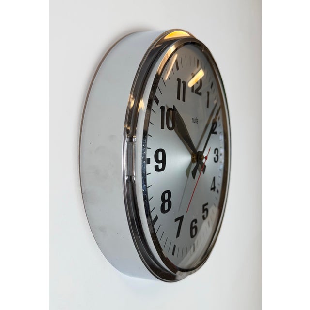 1960s Vintage Electric Wall Clock from Nufa, 1960s For Sale - Image 5 of 18