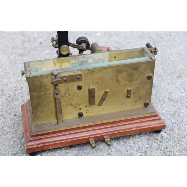 Brown Italian Morse Telegraph in Brass, 1880s For Sale - Image 8 of 18