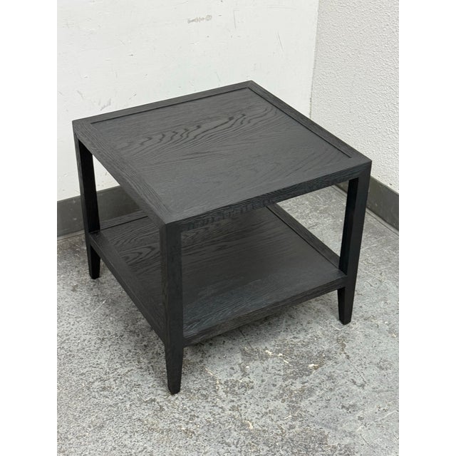 Van Thiels for Restoration Hardware French Contemporary Square Side Table For Sale - Image 12 of 12